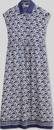 Tommy Hilfiger Hemdblusenkleid in Midi-L&auml;nge aus Baumwolle-Seide-Mix in Ecru, Gr&ouml;&szlig;e XL