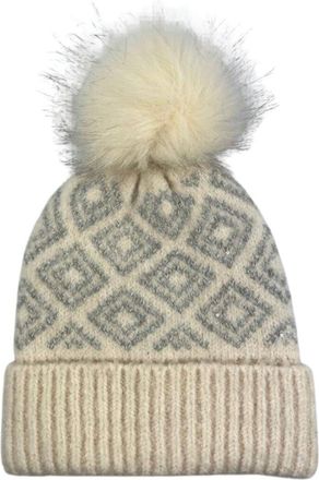 MARCUS ADLER Geo Print Pom Beanie