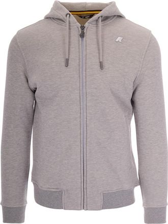 K-Way Grey Logo Hood Sweatshirt