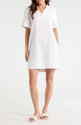 Tommy Bahama Two Palms Linen Dress in White at Nordstrom, Size X-Small