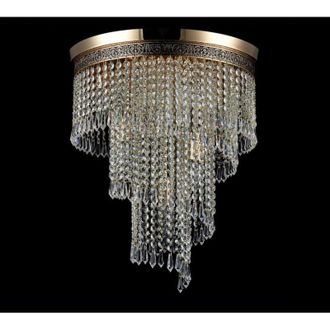 Maytoni Cascade Ara&ntilde;a Oro & Cristal, 7 Luces, E14