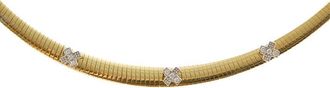 Meshmerise 18K Over Silver 0.10 Ct. Tw. Lab-Grown Diamond Necklace