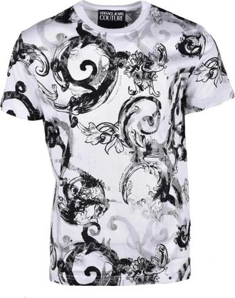 Versace Jeans Couture Katoenen T-shirt - Heren - T-shirts - Veelkleurig - 2XL - Katoen - Tops