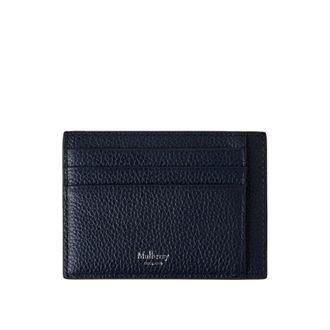 Mulberry Kaarthouder - Heren - Accessoires - Blauw - Maat: ONE Size Leer