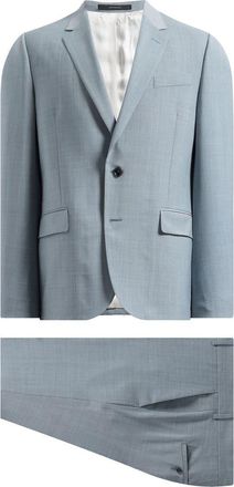 Paul Smith Soho Trim Fit Light Blue Mélange Wool Suit at Nordstrom, Size 48 Us