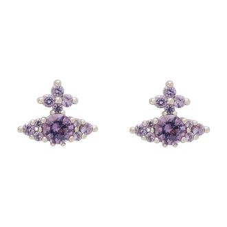 Vivienne Westwood Earrings, female, Purple, Size: ONE SIZE Feodorita Earrings