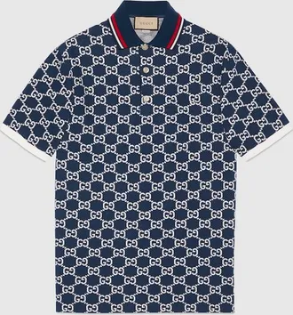 Green gucci polo shirt clearance