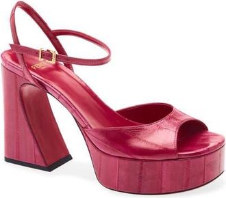 Fendi Arco Platform Sandal in Hot Pink at Nordstrom, Size 35.5