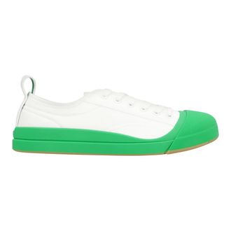 Bottega Veneta Vulcan Stof Lage Sneakers - Heren - Schoenen - Wit - Maat: 41 EU Katoen