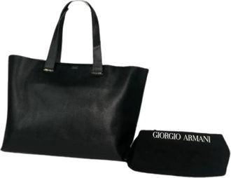 Armani Pre-owned Vintage Shopper Bag - Dames - Vintage Shopper - Zwart - ONE Size - Vintage