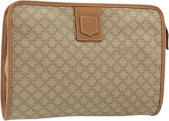 Celine Pre-owned Clutches, female, Beige, Size: ONE SIZE Pre-owned Vintage Clutch