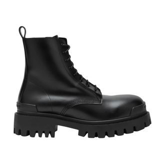 Balenciaga Strike Boot - male - Balenciaga - Lace-up Boots - Black - 10 UK - Shoes