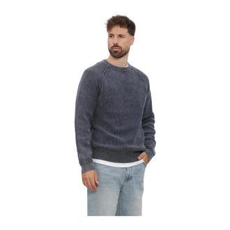 Anerkjendt Heren, Truien, Blauw, Maat: L Leer
