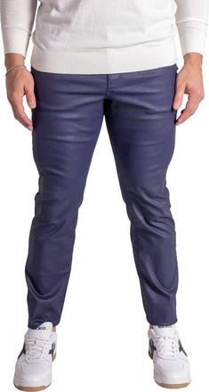 Maceoo Coated Skinny Jeans in Blue at Nordstrom, Size 30 X R
