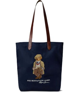 Polo Ralph Lauren Polo Bear-embroidered tote bag - Blue