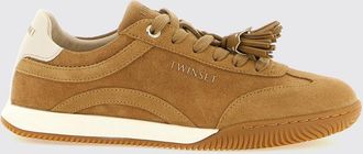 Twinset Sneakers low top in pelle scamosciata con nappe e logo