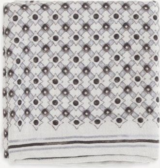 Brunello Cucinelli Silk Pochette with geometric pattern Male UNI