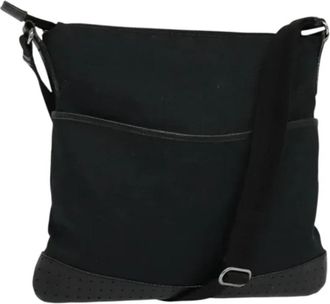 Gucci Pre-owned Canvas gucci-bags - Dames - Vintage Schoudertas - Zwart - ONE Size - Leer - Vintage