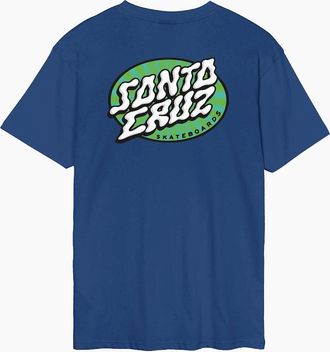 Santa Cruz Mens Santa Cruz Mens Vertigo Dot Short Sleeve T-Shirt - Navy - Size: 38