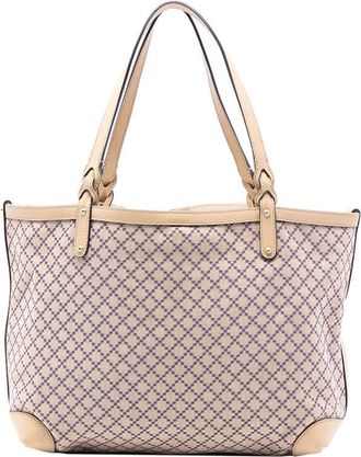 Gucci Pre-owned Gucci Medium Diamante Canvas Craft Tote Ladies 247209 493075
