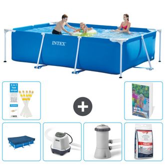 Intex Piscina Con Estructura Rectangular - 300x200x75 Cm - 7-piezas S127