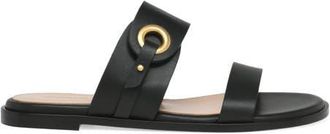Gianvito Rossi Granada 05 Flat in Black Calf Leather at Nordstrom, Size 41.5