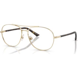 Jimmy Choo London 56mm Pilot optical glasses in Gold at Nordstrom