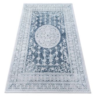 RugsX Rugsx - Alfombra Acr&iacute;lica Valencia 2328 Ornament Azul/marfil Blue 80x150 Cm