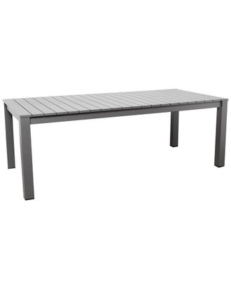 Amazonia Teak Atlantic Aluminum Grey Dining Rectangular Table