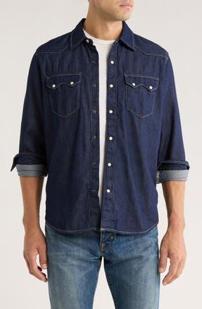 Lucky Brand Western Snap-Up Chambray Shirt in Scotforth at Nordstrom Rack, Size Xx-Large