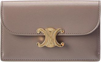 Celine Celine Triomphe Long Leather Card Holder