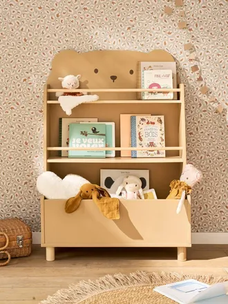 Vertbaudet Kinder B&uuml;cherregal B&Auml;R mokka