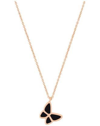 Adornia Adornia 14K Rose Gold Plated Butterfly Necklace