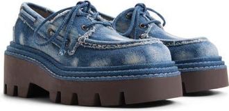 Sperry Top-Sider x MONSE Authentic Original 2-Eye Lug Boat Shoe in Denim at Nordstrom, Size 8.5