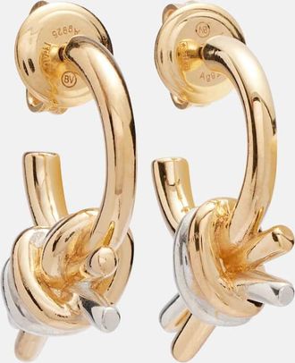 Bottega Veneta Orecchini Knot bagnati in oro