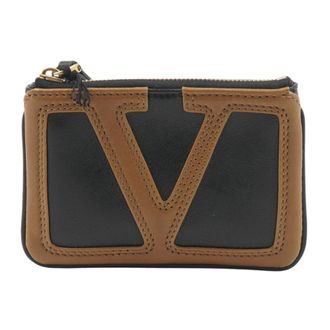 Valentino Viva Superstar Leather Key Case - male - Valentino - Wallets & Cardholders - Brown - ONE SIZE - Accessories