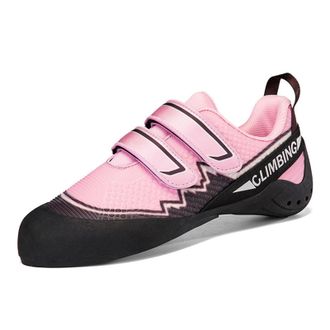 Generic Unisex Anti-Slip Wear-Resistant Climbing Shoes - Outdoor Lightweight Bouldering Climbing Training Shoes for Women (Black Pink,4.5)