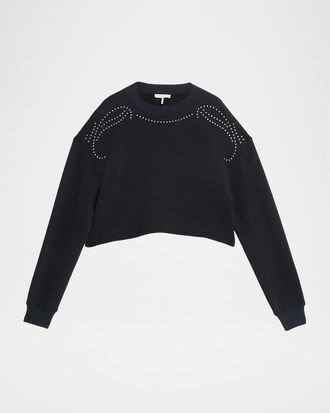 Rag & Bone Cropped Vintage Terry Sweatshirt