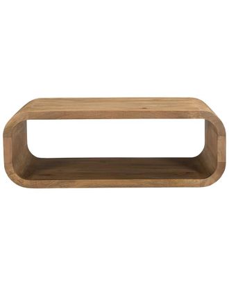 LR Home Lr Home Arlo Modern Solid Wood Waterfall Handmade Coffee Table