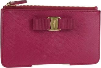 Ferragamo Pre-owned Wallets, female, Purple, Size: ONE SIZE Pre-owned Wallet