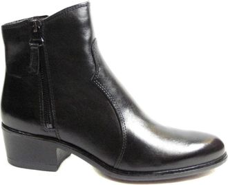 Mjus L48201.101.6002 Enkellaarsjes - Dames - Laarzen met Hak - Zwart - 38 EU - Leer - Schoenen