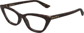 Alexander McQueen Cat-eye Sunglasses - female - Alexander McQueen - Glasses - Brown - 52 MM - Accessories