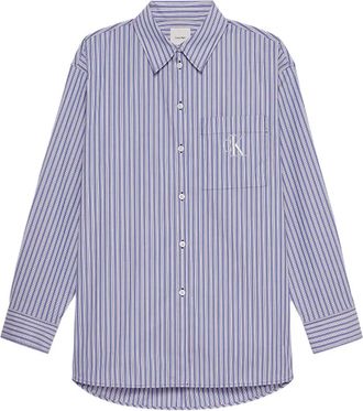 Calvin Klein Jeans Camicia a righe - Blu