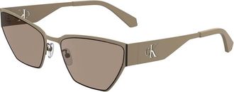 Calvin Klein Jeans CKJ24207S 671 Womens Sunglasses Brown Size 58
