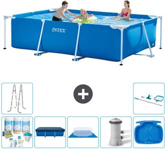 Intex Piscina Con Estructura Rectangular - 300x200x75 Cm - 7-piezas S21127