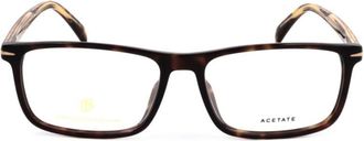 David Beckham Db 1019/F Tortoiseshell Rectangular Eyeglass Frames