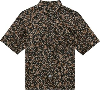 Isabel Marant Labilio floral-print shirt - men - Fabric - M - Black