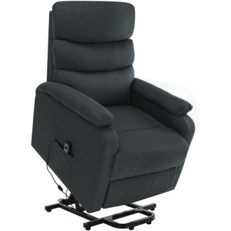 vidaXL Sill&oacute;n De Masaje Elevable Tela Gris Oscuro Vidaxl
