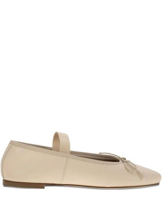Anniel elastic-band bow ballerina - Neutrals