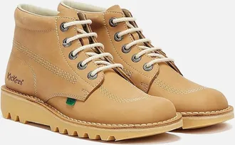 Kickers Mens Kickers - 1-KF0000101TDG MENS KICK HI TAN NUBUCK - Brown - Size: 6.5